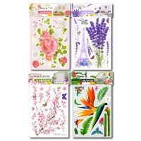 Набір декоративних наліпок, А3 Квіти