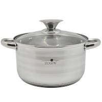 Каструля з кришкою Line індукційне дно 4,7 л 22×12,5 см MH-2982