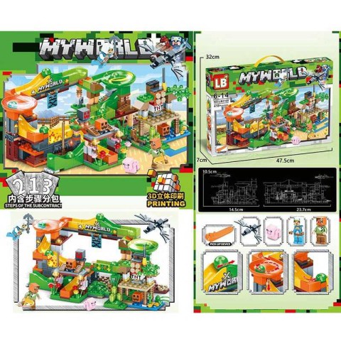 Конструктор My World Minecraft Битва з драконом, LB1108, 418 деталей