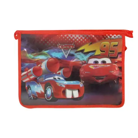 Тека на блискавці, А4, пластикові фасади, 360 мкм, нейлонові боки, 23x33 см