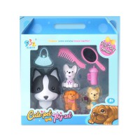 Набір Собака, 4 шт., 9 см, 4 см, аксесуари, наліпки, 20x22x6 см