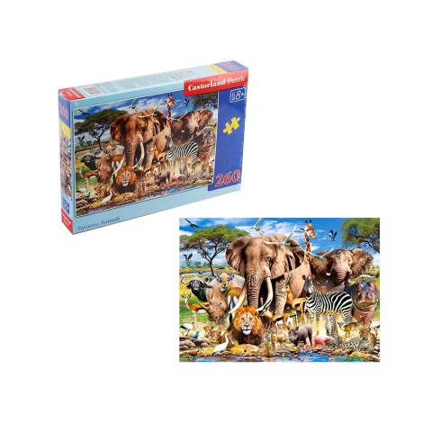 Пазли Castorland Дикі звірята, 260 елементів, 32x23 см, B-27545