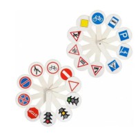 Віяло Дорожні знаки, 20 знаків, 2 шт. в упаковці