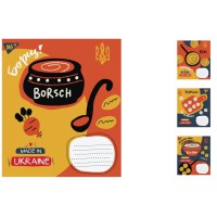 Зошити учнівські 18 аркушів клітинка. YES Made in Ukraine, 25 шт. в упаковці