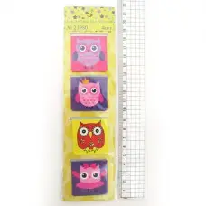 Закладка-магнит Совята, 4 шт., 4x8 см (в ассортименте)