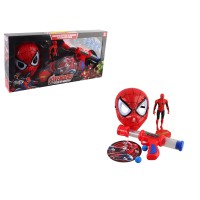 Набір героя маска та фігурка з підсвічуванням висота 17 см механічний пістолет 8 м’яких кульок BB991QC