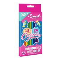 Олівці кольорові Yes Sweet Cream, 12/24 кольори
