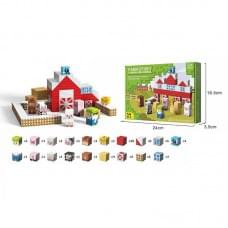 Магнітний конструктор 54 деталі, ребро кубика: 2,5 см, мішечок, в кор. /36/