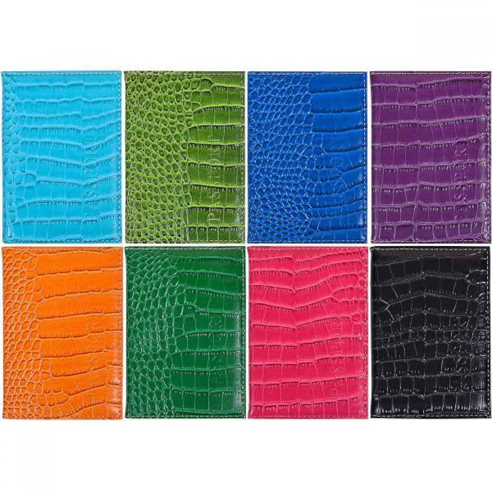 Обложка для паспорта 4-50 "Змея" кож/зам //