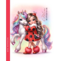 Блокнот, 80 г, інтегральний, 128x165 мм, 48 аркушів, чисті аркуші, матова ламінація, дизайн 24305