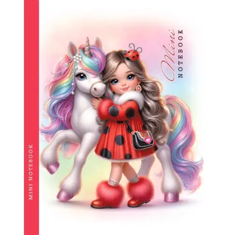 Блокнот, 80 г, інтегральний, 128x165 мм, 48 аркушів, чисті аркуші, матова ламінація, дизайн 24305