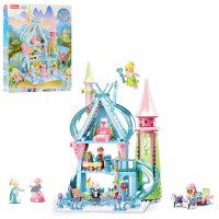 Конструктор дитячий SLUBAN Замок, M38-B0898, 447 деталей, фігурки персонажів