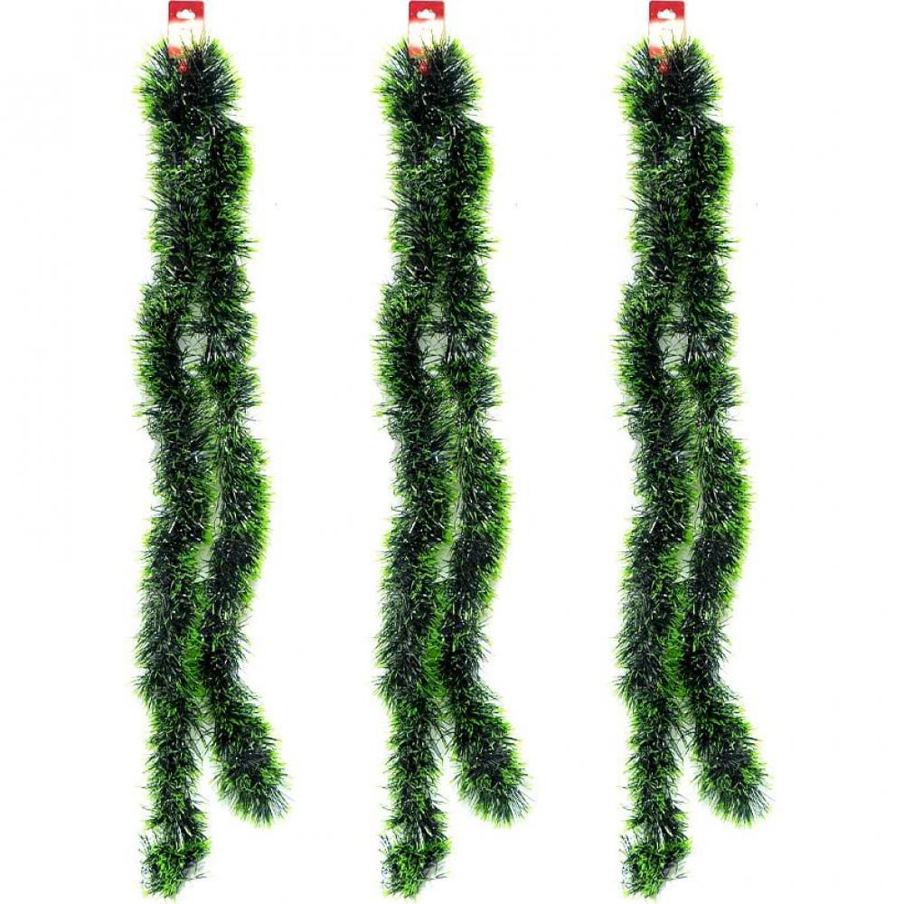 Дощик новорічний зелений 2м, діаметр 11см, набір з 10-ти штук 6279-8(116178)