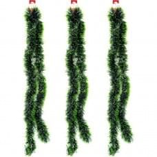 Дощик новорічний зелений 2м, діаметр 11см, набір з 10-ти штук 6279-8(116178)