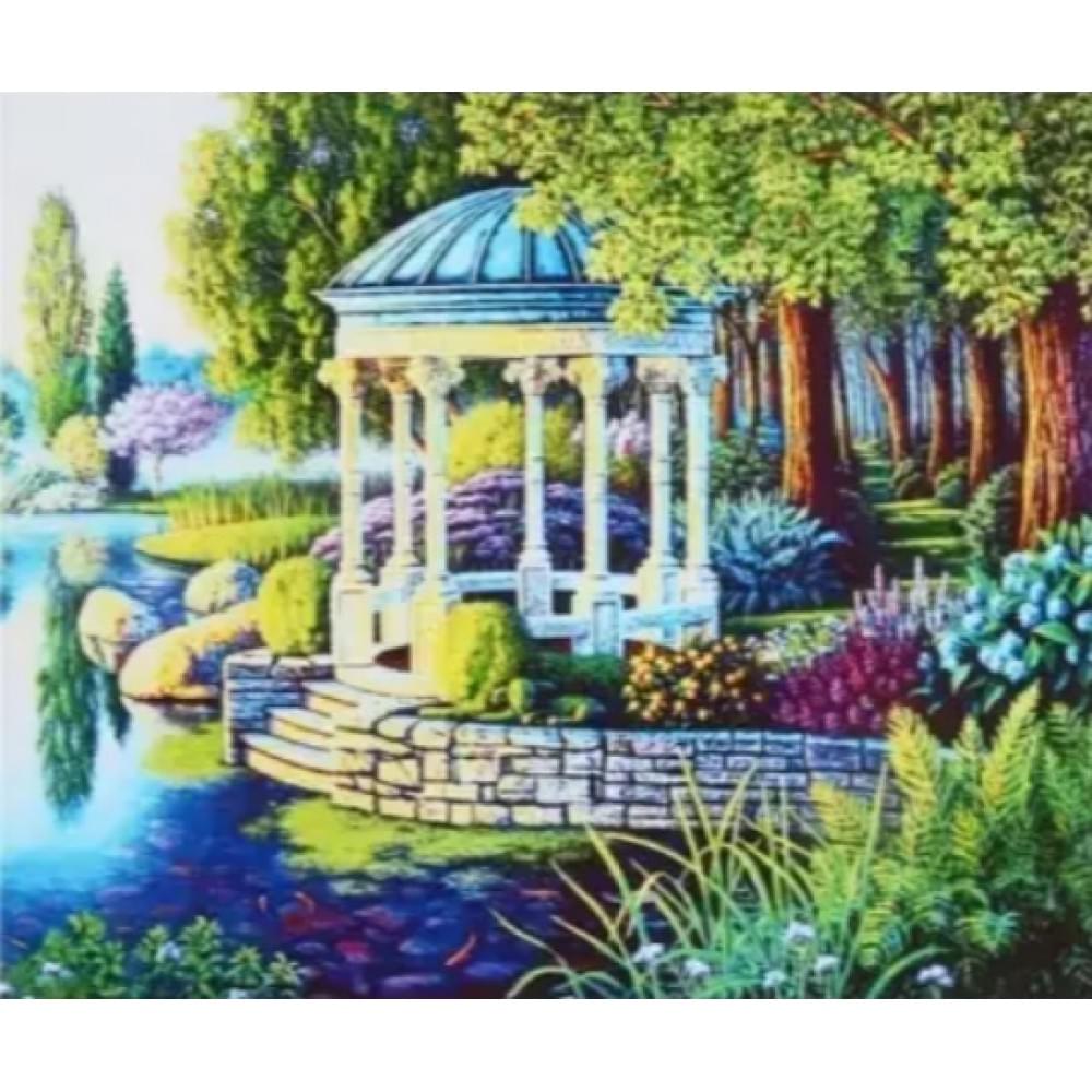 Алмазна мозаїка на підрамнику "Альтанка" Josef Otten 30х40см, у картонній упаковці, 60787