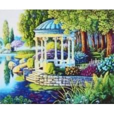 Алмазна мозаїка на підрамнику "Альтанка" Josef Otten 30х40см, у картонній упаковці, 60787