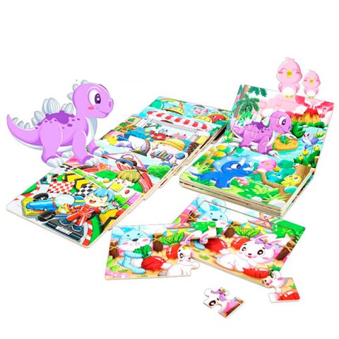 Дерев’яна іграшка Пазли, 12 деталей (В асортименті)