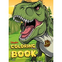 Розмальовка зі стікерами Світ хижих динозаврів CB25