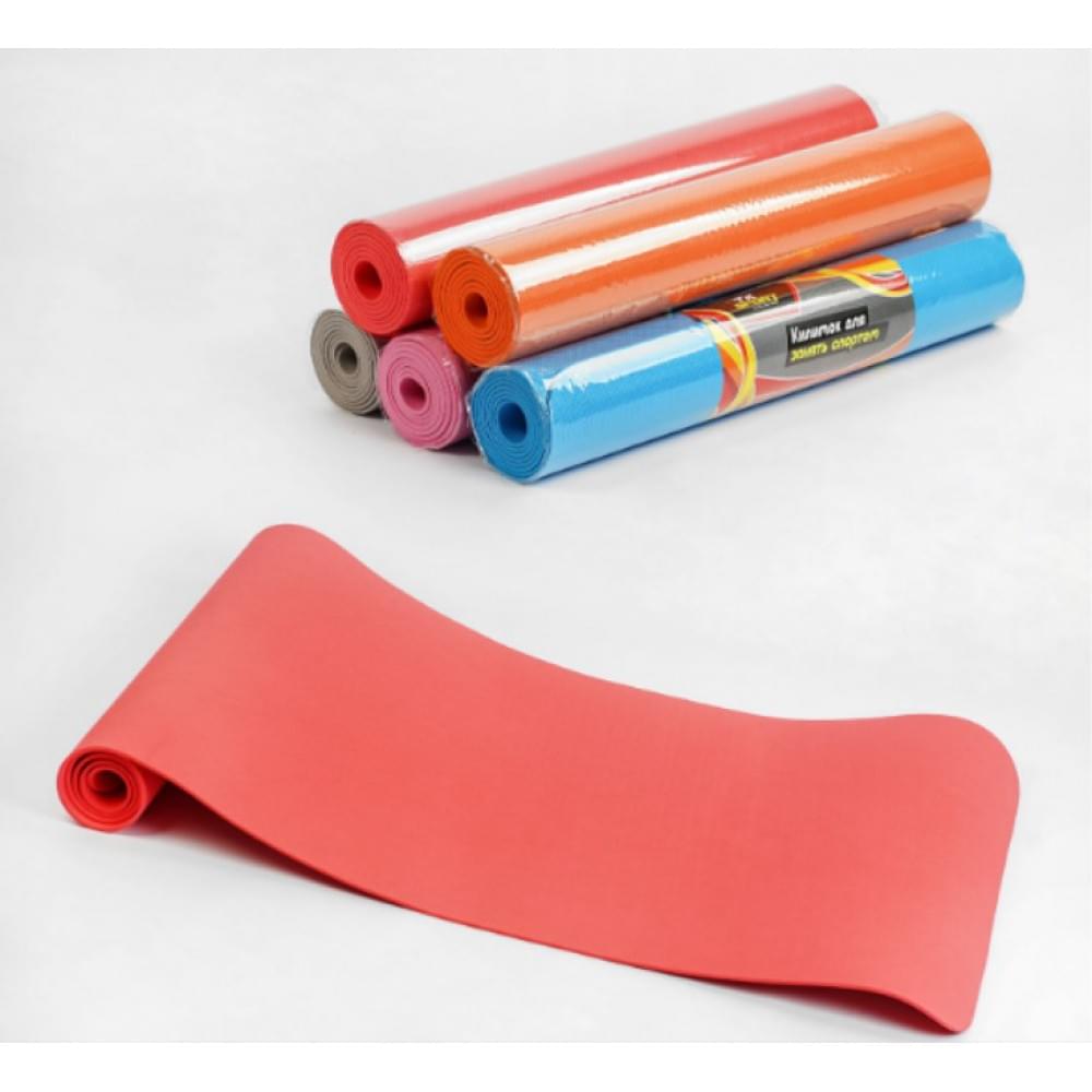 Килимок для йоги "TK Sport", 5 кольорів, розмір 61х173 см, товщина 0.4 см /24/