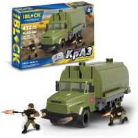 Конструктор IBLOCK Армія КрАЗ Міст, PL-921-463, 432 деталі, 2 фігурки, 38x6.4x28 см