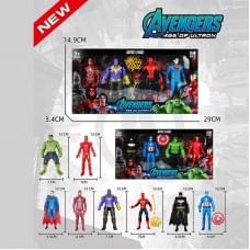 Набір героїв 4 фігурки, висота фігурки 12 см, рухомі кінцівки, аксесуари, в кор, МІКС ВИДІВ /144-2/