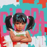 Набір для розпису по номерах Бімба, Ideyka, 50x50 см, КНО8551