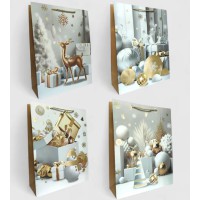 Подарунковий пакет Свято наближається 31×42×12 см набір 4 шт bl2502-192