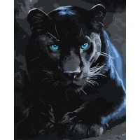 Картина за номерами Дика пантера Ideyka 40×50 см КНО6813