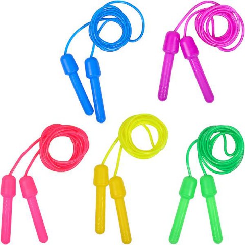 Скакалка кольорова пластикова, 275 см, діаметр 4.5 мм, 14-124 (В асортименті)