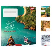 Зошити учнівські 24 аркуша лінія YES Many worlds!, 20 шт. в упаковці