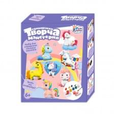 Творча майстерня "4FUN Game Club", "Єдиноріжки", фарби, форми, гіпс, в кор. /24/