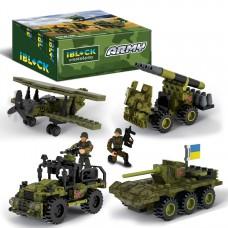 Конструктор IBLOCK Армія, 83-140дет., 4вида, р-р уп-ки 22*4,5*14см /6/48/8шт в кор. 44,2*19,5*14,5см