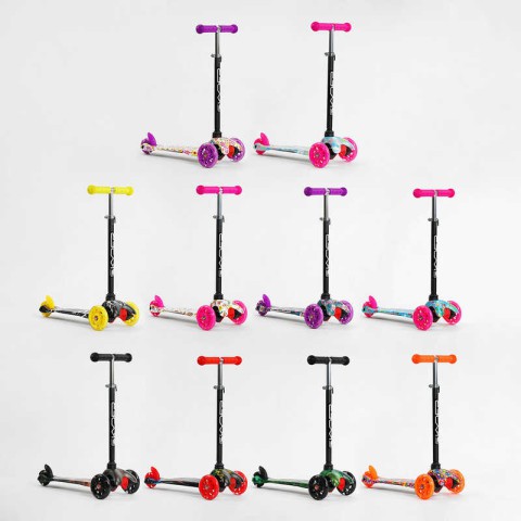 Самокат Mini Skyper, пластиковий, колеса PU 120 мм, світлові ефекти, 112-70899 (В асортименті)