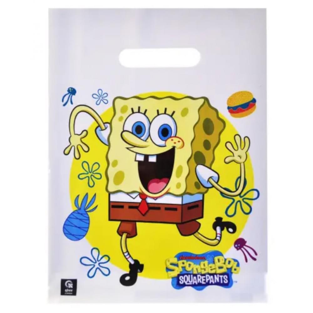 Пакет поліетиленовий (M) QB005-105 "Губка Боб" р.30x25,5 см qbee 10 шт. в уп. //