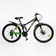 Велосипед Спортивний Corso 26" дюймів "Rend" рама металева 15’’, Shimano 21 швидкість, зібраний на 75% /1/