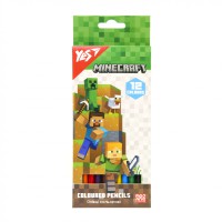 Олівці кольорові Yes Minecraft, 12 кольорів