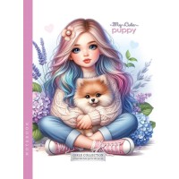 Блокнот, 60 г, інтегральний, 143x200 мм, 64 аркуші, клітинка, матова ламінація, дизайн 24369