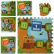 Килимок Мозаїка EVA, гра-ходилка, цифри, 4 деталі, 10 мм, 60x60 см, 61x61x4 см