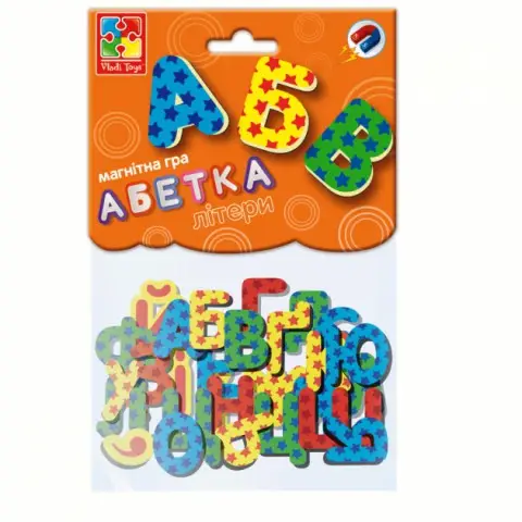Магнітна гра Абетка, Vladi Toys, VT5900-02
