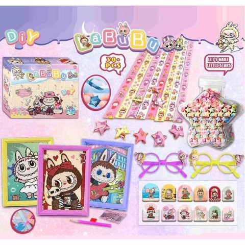 Алмазна мозаїка LABUBU з прикрасами мікс L5343