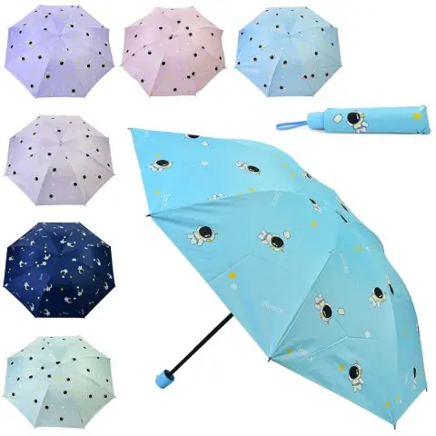 Парасолька механічна складна, довжина 67 см, d=99 см, спиця 53 см, чохол (В асортименті)