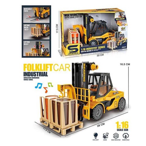 Машина спецтехніки Навантажувач, JS130, вантаж, інерція, звук, підсвітка