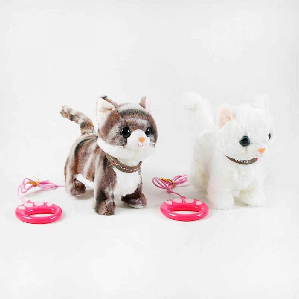 М`яка іграшка 2 види, "Котик", ходить, співає, реагує на дотик, співає пісні англійською, відтворює звуки, у п/є /36/