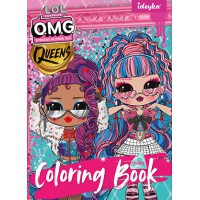 Розмальовка зі стікерами L.O.L O.M.G. Queens