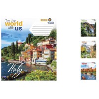 Зошити учнівські 18 аркушів клітинка. 1В World with us, 25 шт. в упаковці