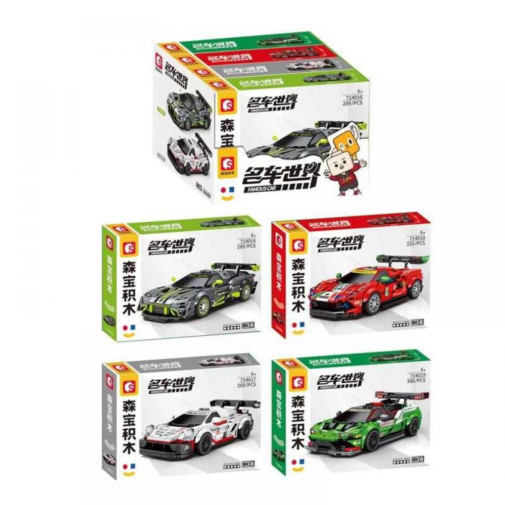 Конструктор “Перегоновий автомобіль” /12/48/4шт в кор. 269 дет. 30*22*6 см