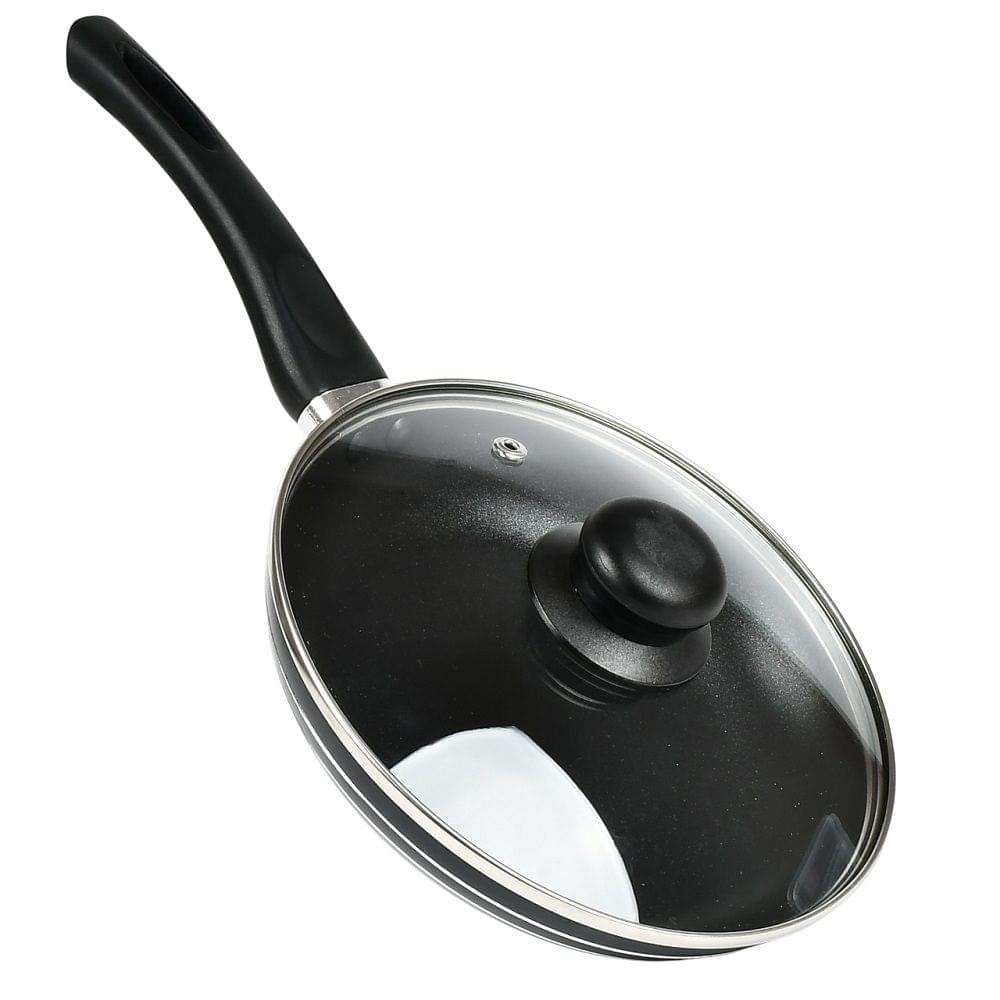 Сковорода антипригар d20см із кришкою скло MH-0622 /12/