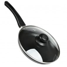 Сковорода антипригар d20см із кришкою скло MH-0622 /12/