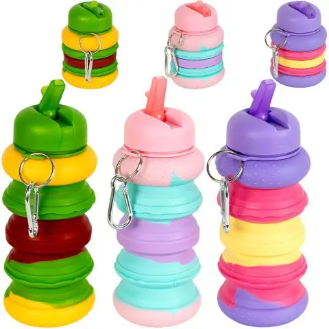 Пляшка складна силіконова 600 мл XY-7