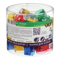 Чинка Heart, із контейнером, 1 отвір, пластиковий корпус, KIDS Line, 48 шт. (В асортименті)